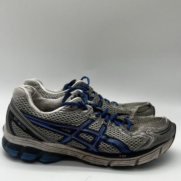 Asics GT-2170 Mens Size 10 Gray/Blue Mesh Athletic Running Shoes Sneakers BEATER - Picture 1 of 15